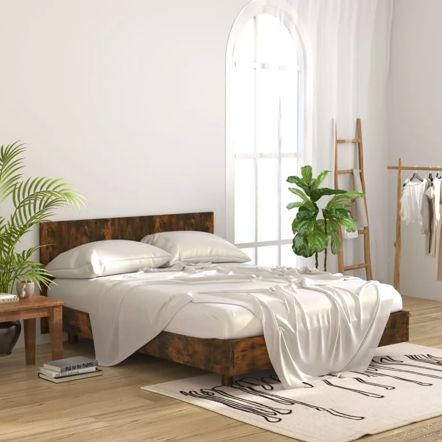 Headboard Smoked Oak 160x1.5x80 cm Engineered Wood - 3