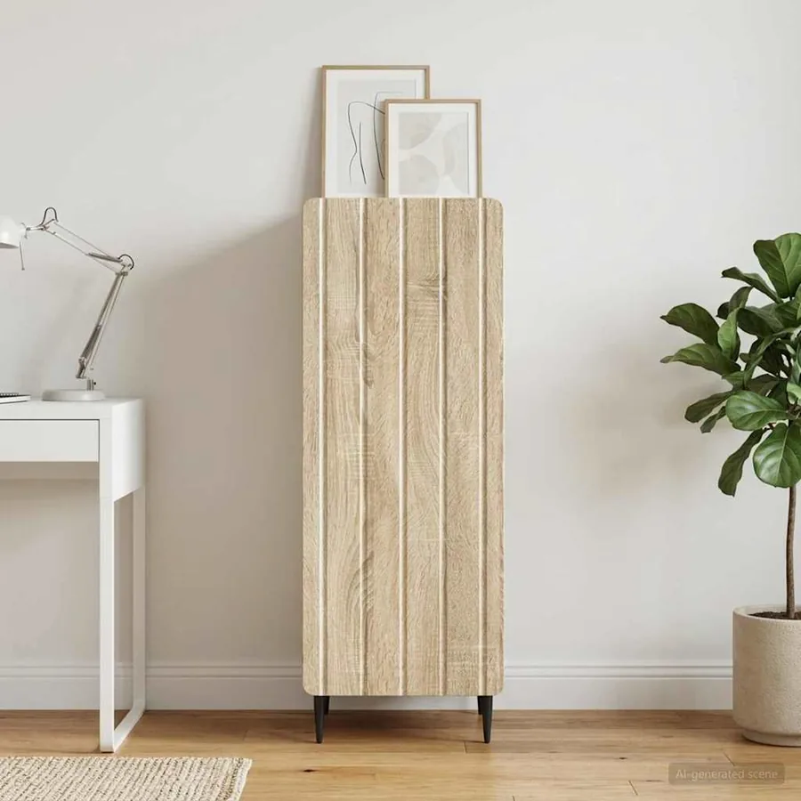 Buffet Chêne Sonoma 34,5 x 33 x 92 cm Bois d'ingénierie