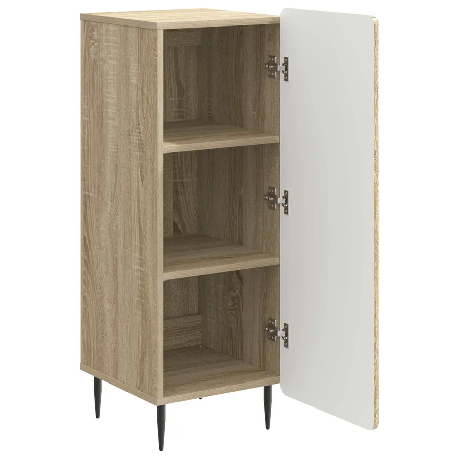 Buffet Chêne Sonoma 34,5 x 33 x 92 cm Bois d'ingénierie - 5
