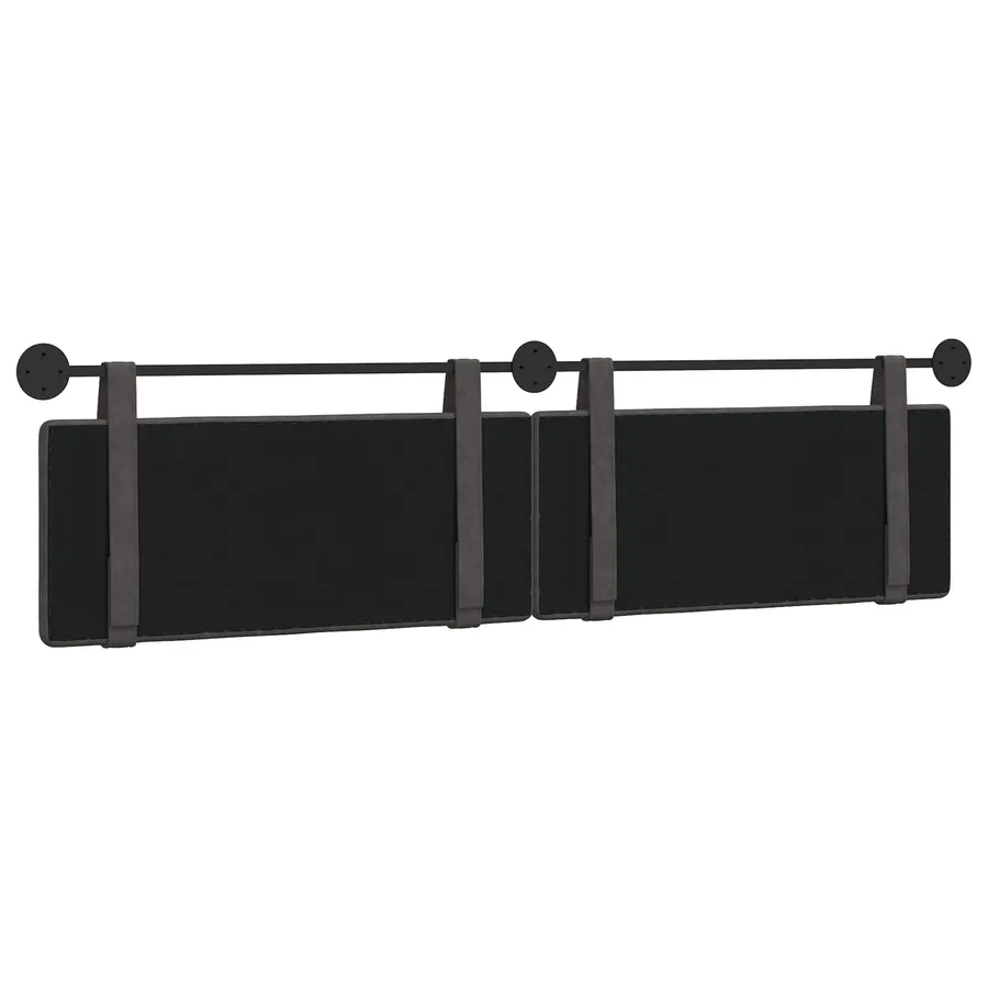 Tête de lit suspendue Noir PU antique - 7