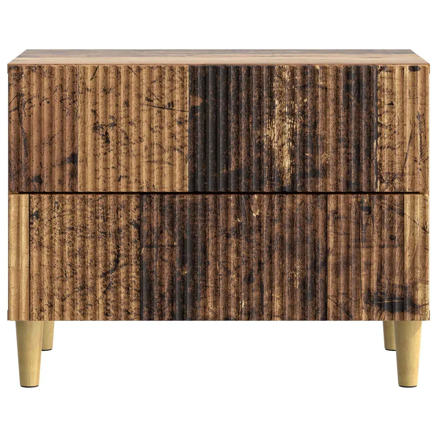 Cabinet de chevet avec tiroir Bois ancien 62 x 34,5 x 48 cm - 5