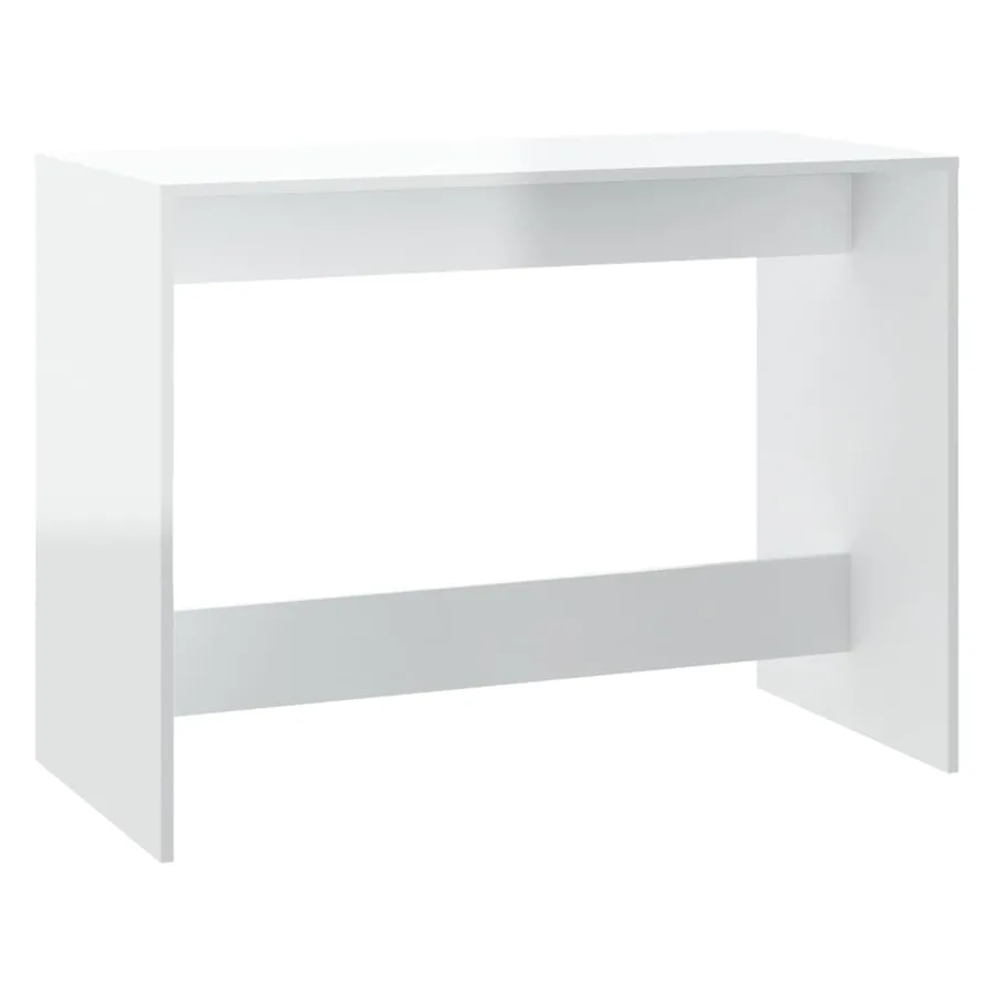 Ensemble à manger 3 pcs Blanc brillant Bois d'ingénierie - 5