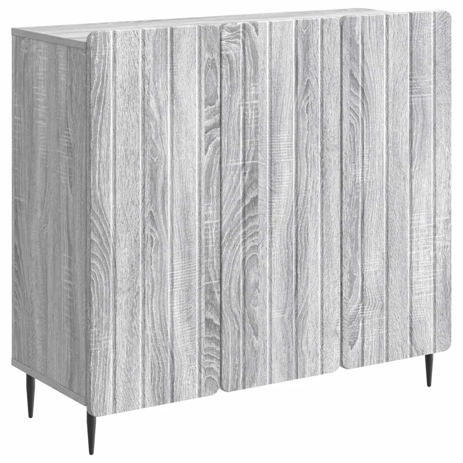 Buffet Sonoma gris 89 x 34,5 x 82 cm Bois d'ingénierie - 2