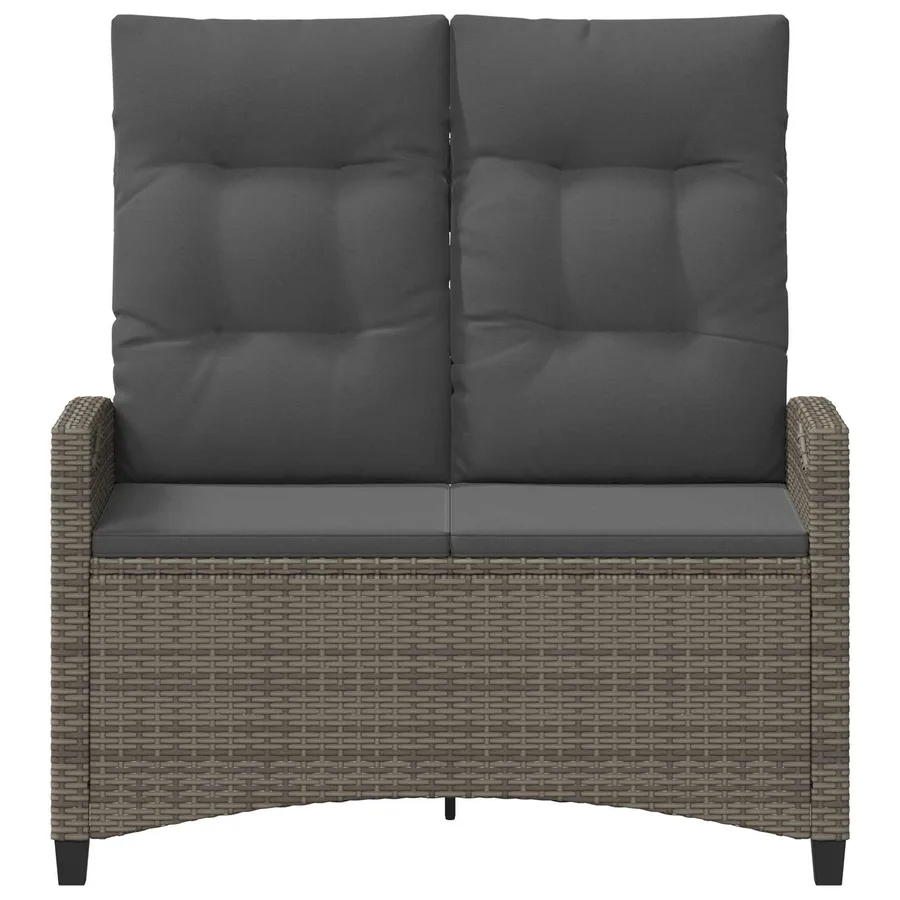 Banc de jardin Gris et Gris foncé 105 x 60 x 112 cm - 4