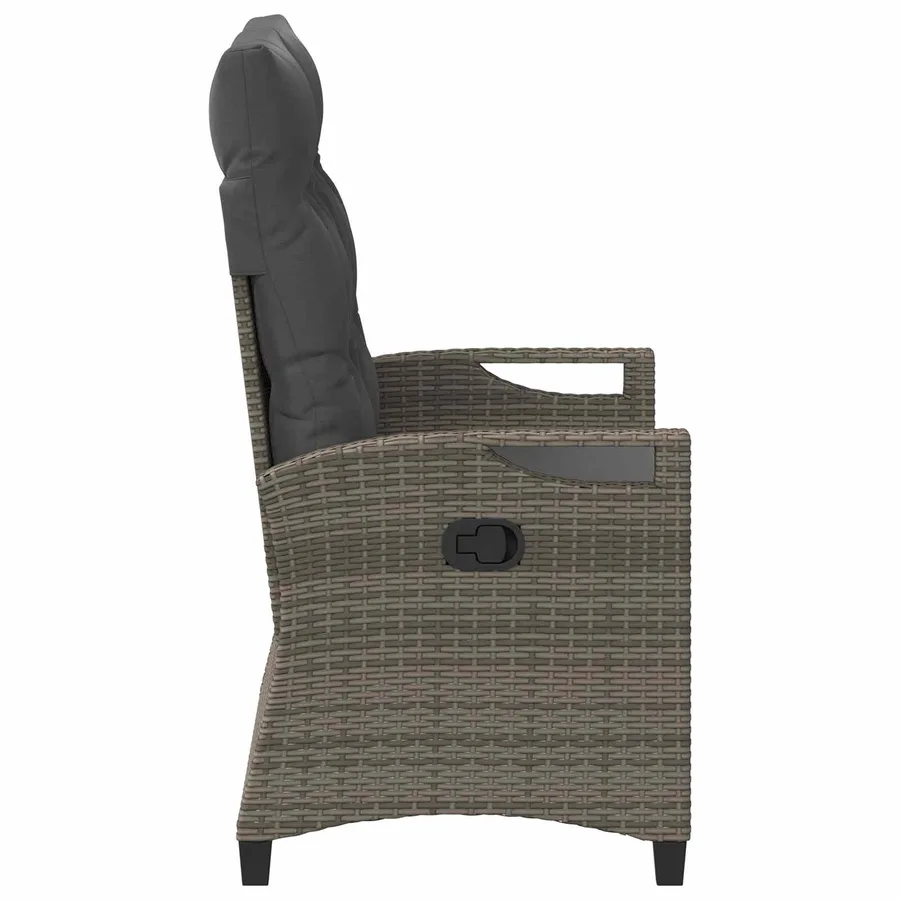 Banc de jardin Gris et Gris foncé 105 x 60 x 112 cm - 5
