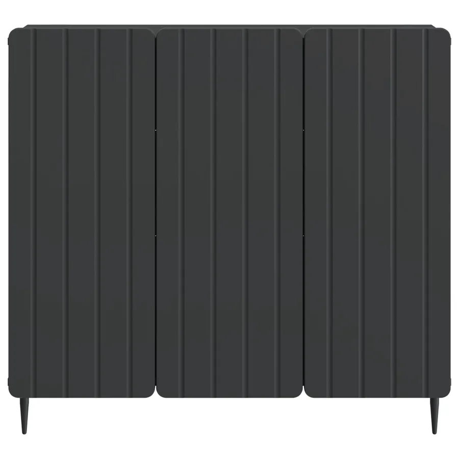 Buffet Noir 89 x 34,5 x 82 cm Bois d'ingénierie - 6