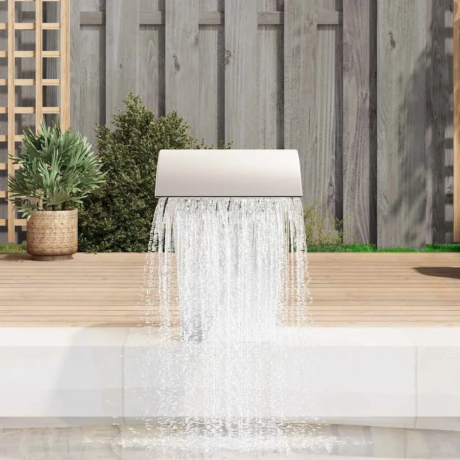 Fontaine cascade de piscine Acier inoxydable 45 x 30 x 60 cm - 3