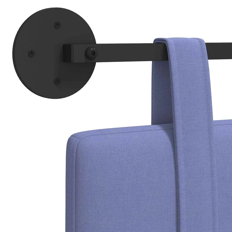Tête de lit suspendue Bleu denim Tissu - 9
