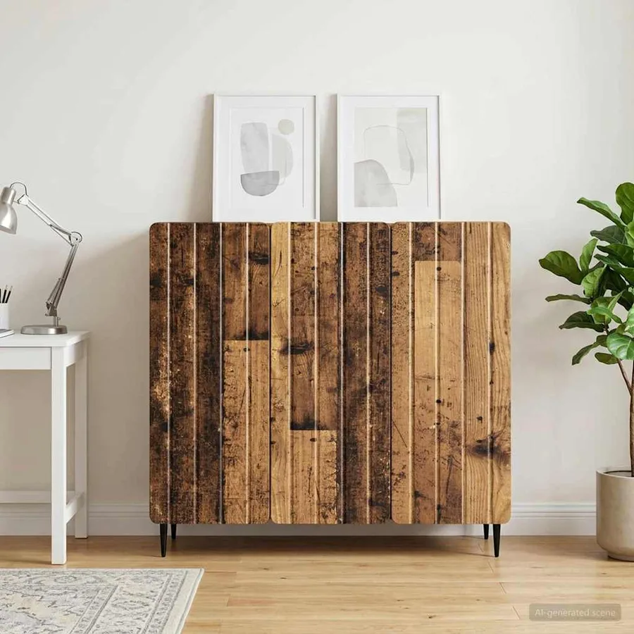 Buffet Bois ancien 89 x 34,5 x 82 cm Bois d'ingénierie - 4