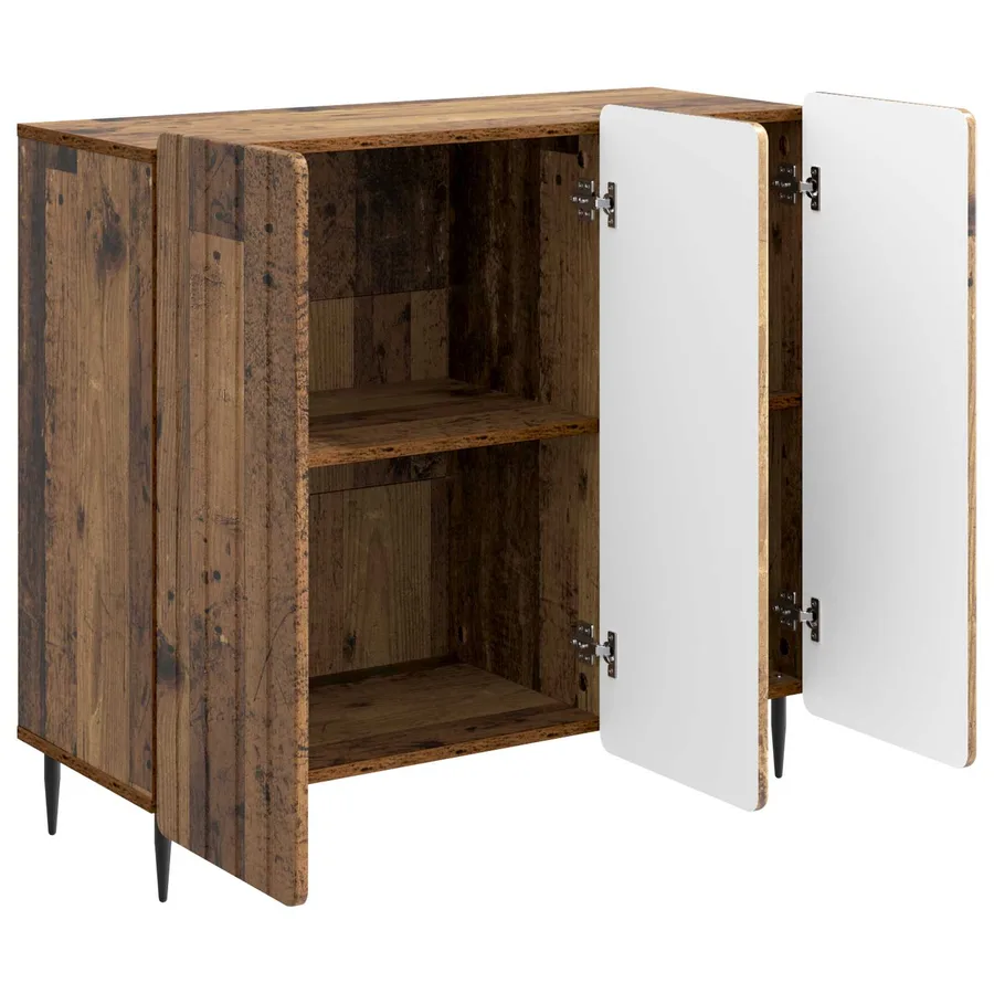 Buffet Bois ancien 89 x 34,5 x 82 cm Bois d'ingénierie - 5
