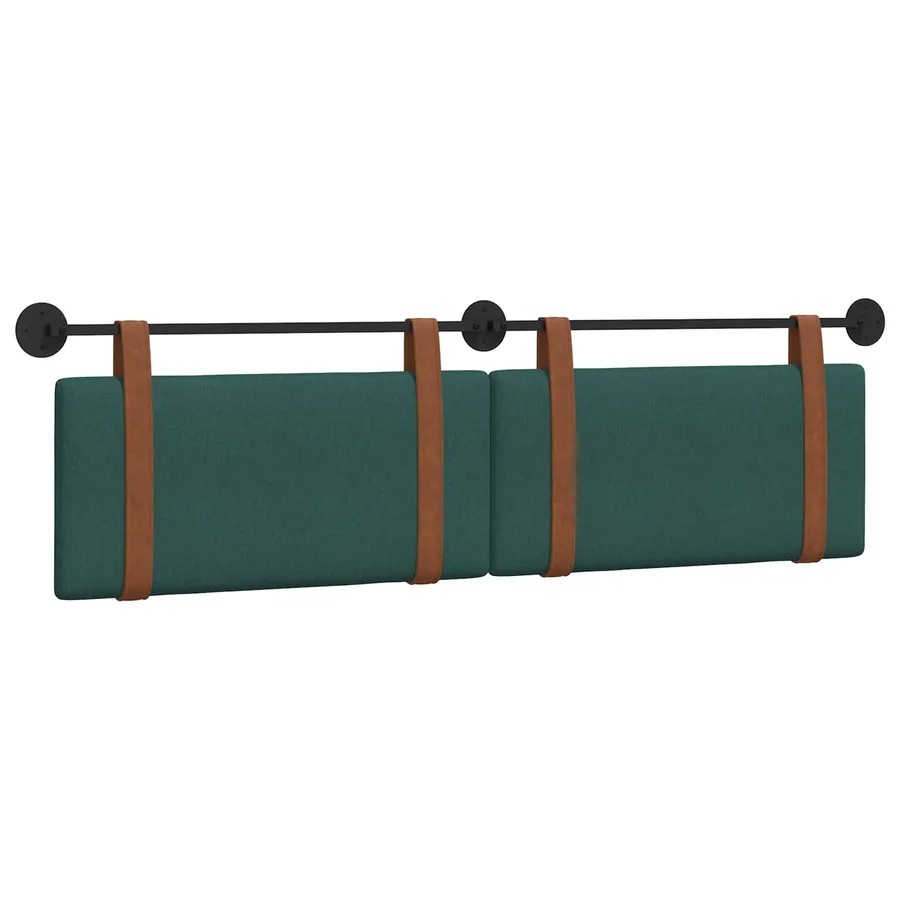 Tête de lit suspendue Vert foncé PU antique - 2