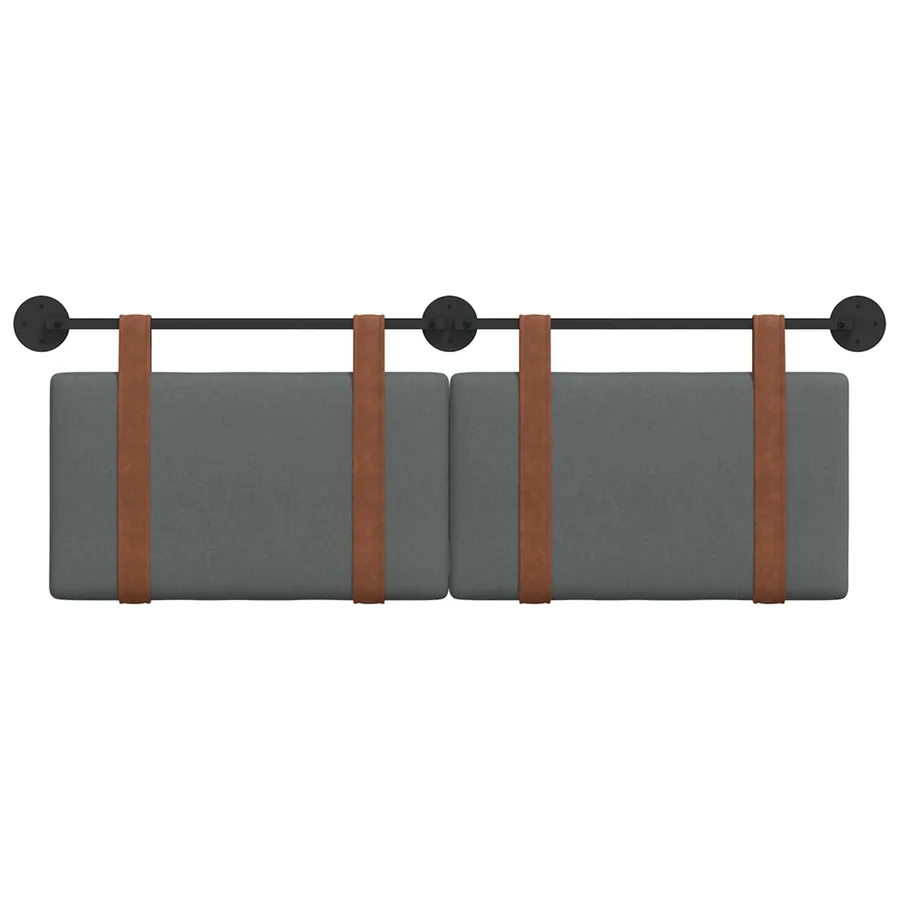 Tête de lit suspendue Gris foncé PU antique - 5