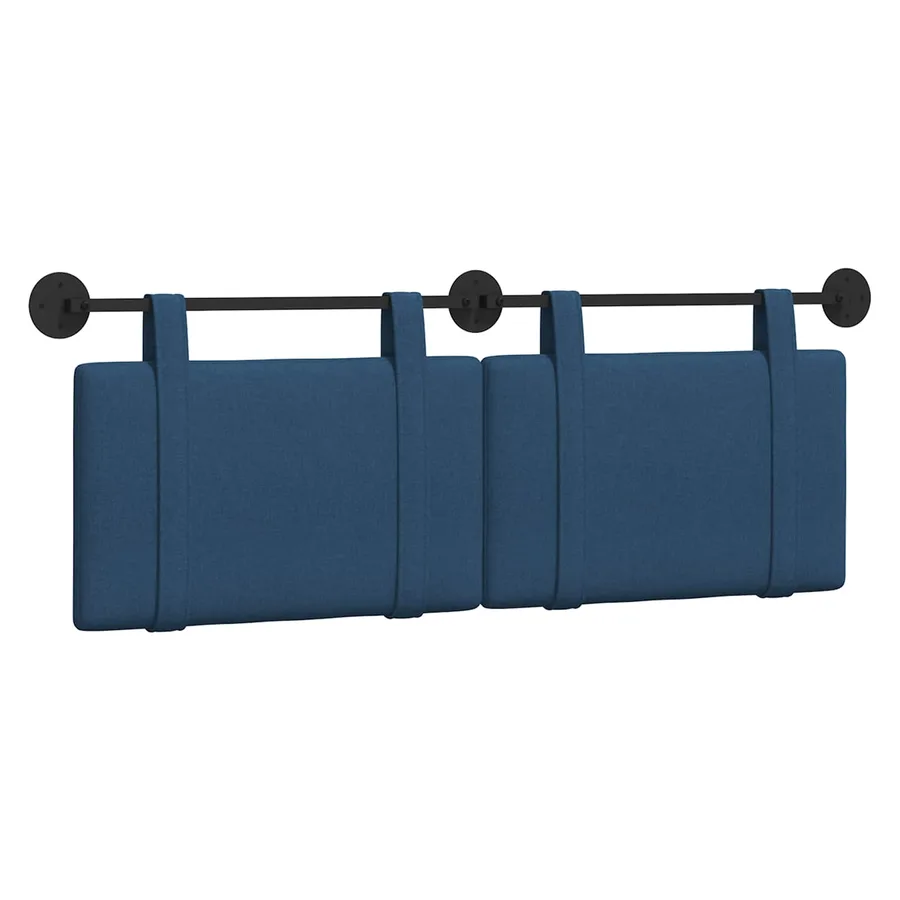 Tête de lit suspendue Bleu Tissu - 2