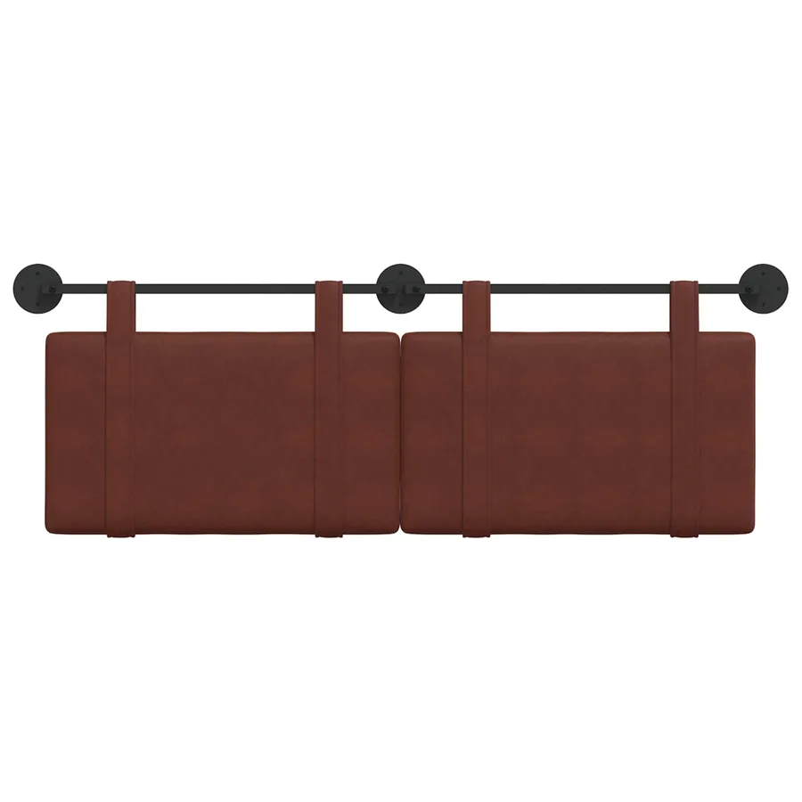 Tête de lit suspendue Brun Brillant PU antique - 5