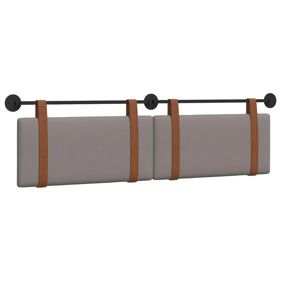 Tête de lit suspendue Taupe PU antique - 2
