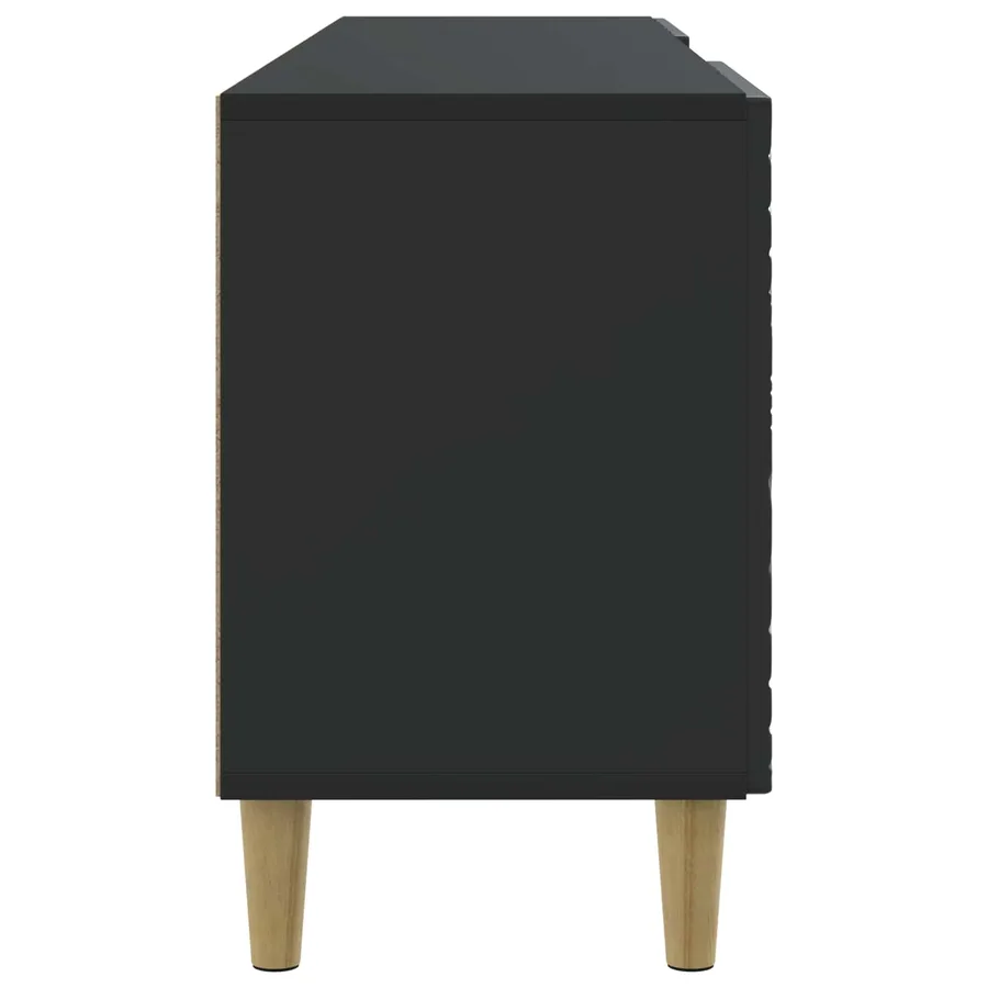 Meuble TV 99 x 34,5 x 50 cm Noir Bois d'ingénierie - 6