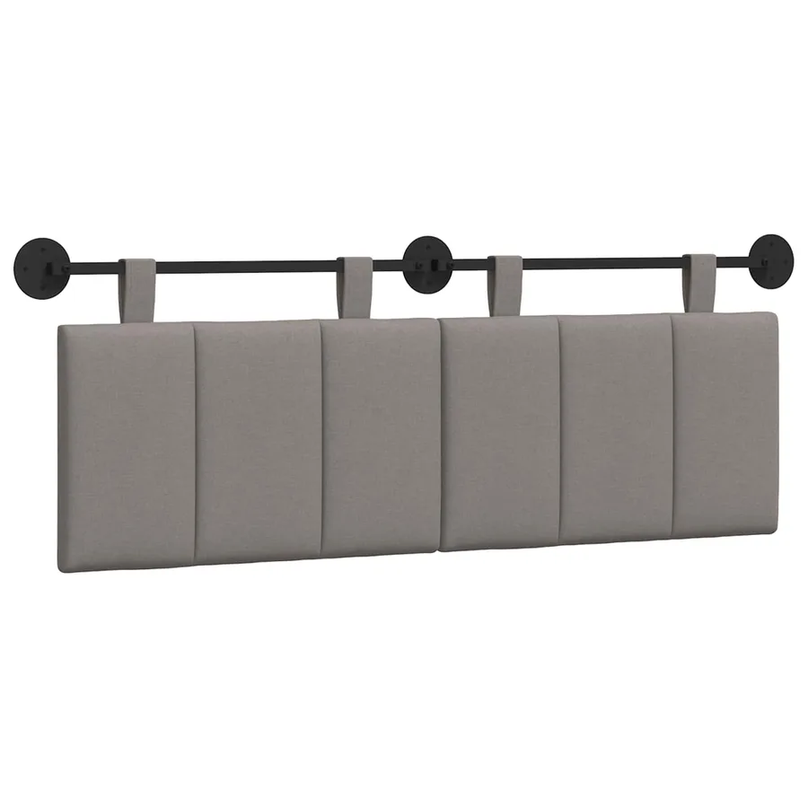 Tête de lit suspendue Taupe Tissu - 2
