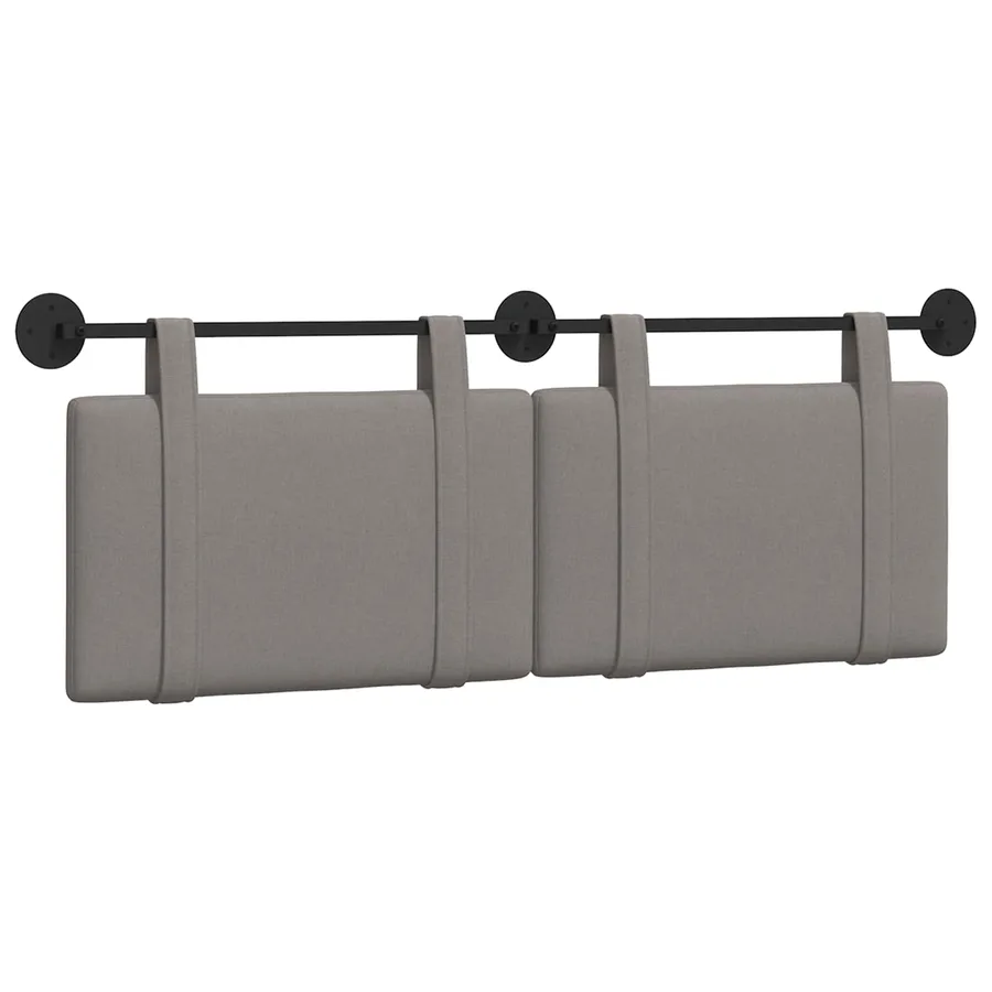 Tête de lit suspendue Taupe Tissu - 2