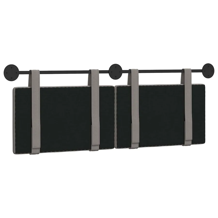 Tête de lit suspendue Taupe Tissu - 7