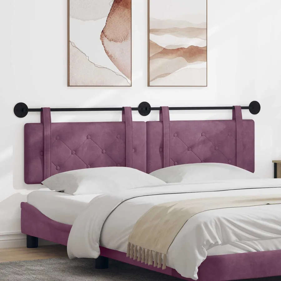 Tête de lit suspendue Pourpre Velours