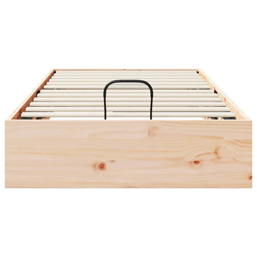 Cadre de lit ottoman avec rangement Naturel 100 x 200 cm - 7