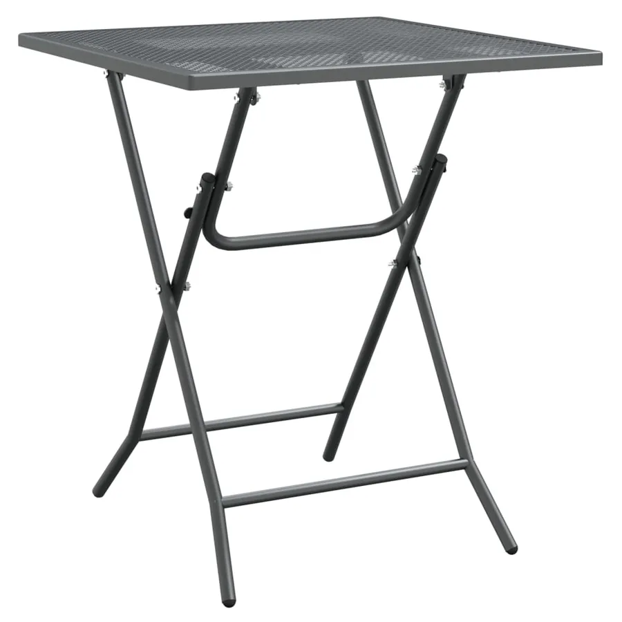 Ensemble à manger de jardin 3 pcs Maille Métal Anthracite - 4