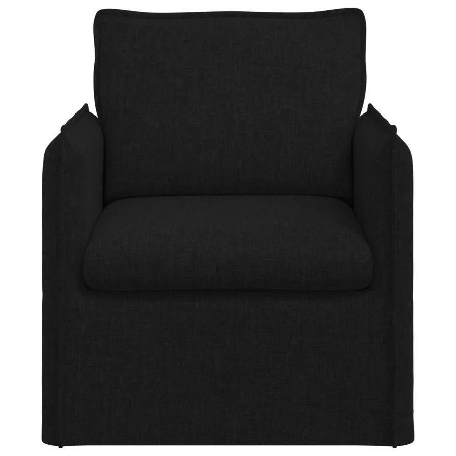 Canapé Noir 75 x 82 x 85 cm tissu - 4