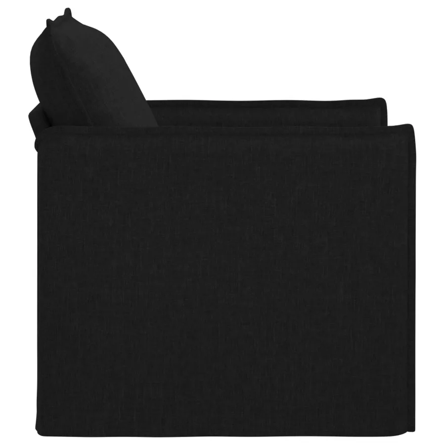 Canapé Noir 75 x 82 x 85 cm tissu - 5
