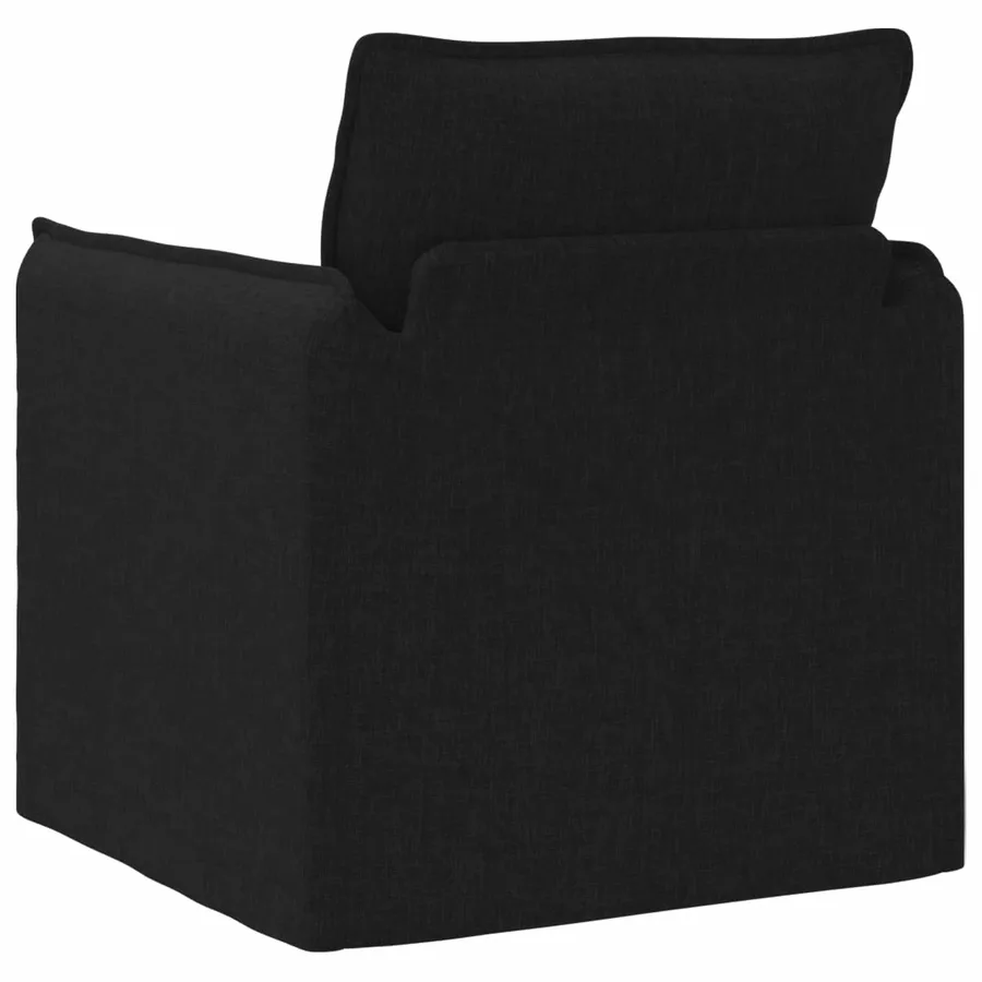 Canapé Noir 75 x 82 x 85 cm tissu - 6