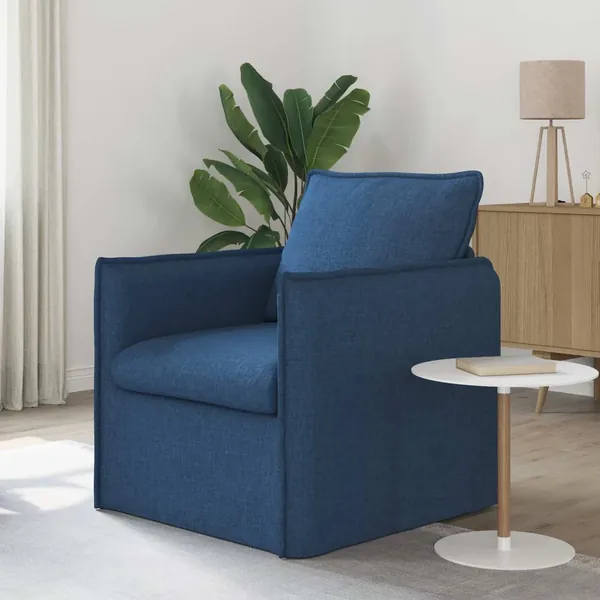 Canapé Bleu 75 x 82 x 85 cm tissu