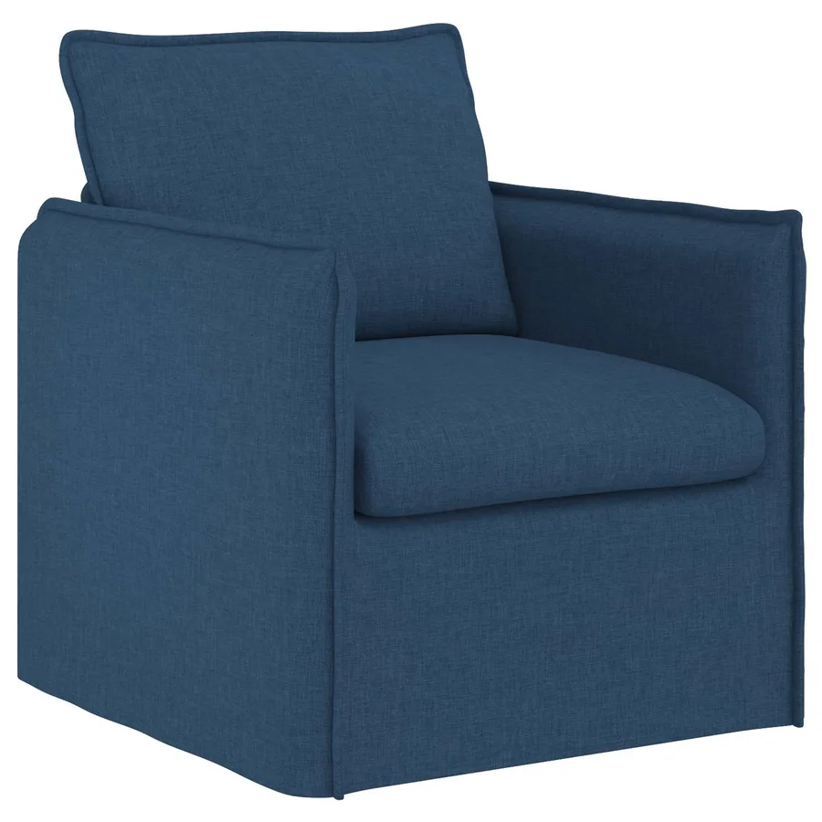Canapé Bleu 75 x 82 x 85 cm tissu - 2