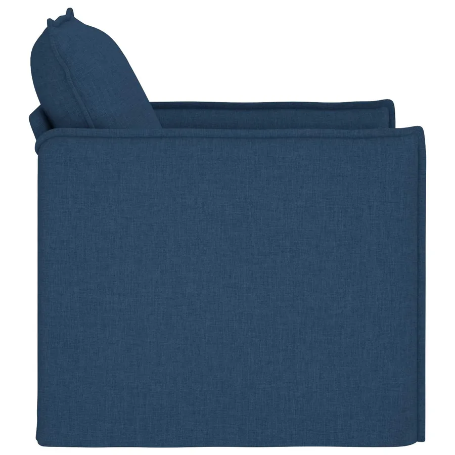 Canapé Bleu 75 x 82 x 85 cm tissu - 5