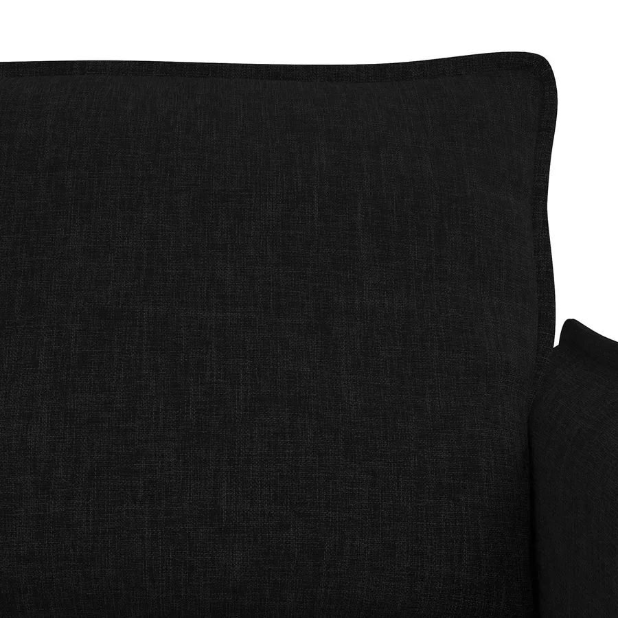 Ensemble de Canapés 2 pcs Noir 136 x 82 x 85 cm Tissu - 6