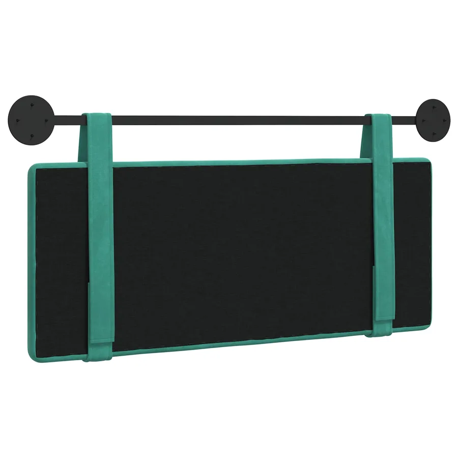 Tête de lit suspendue Turquoise Velours - 7
