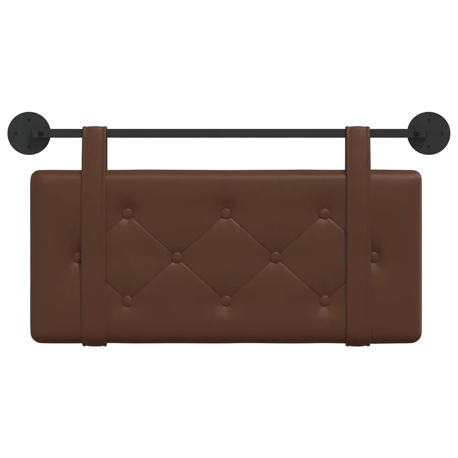 Tête de lit suspendue Marron Simili cuir - 5