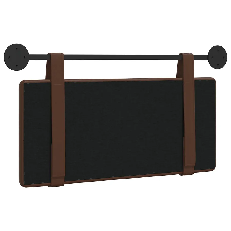 Tête de lit suspendue Marron Simili cuir - 7