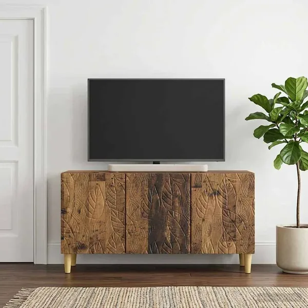 Meuble TV 99 x 34,5 x 50 cm Bois ancien Bois d'ingénierie