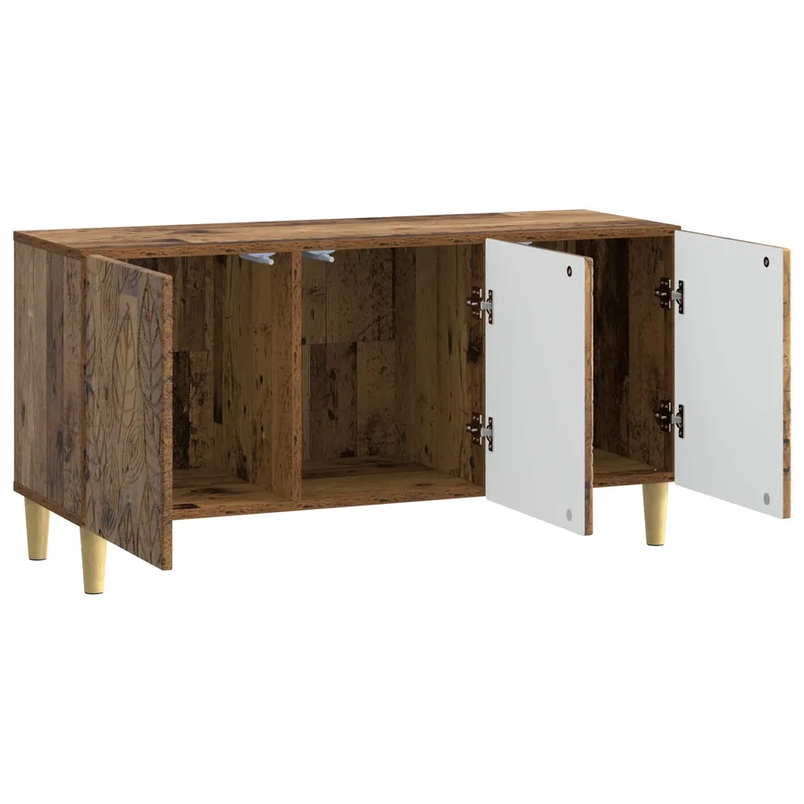 Meuble TV 99 x 34,5 x 50 cm Bois ancien Bois d'ingénierie - 4