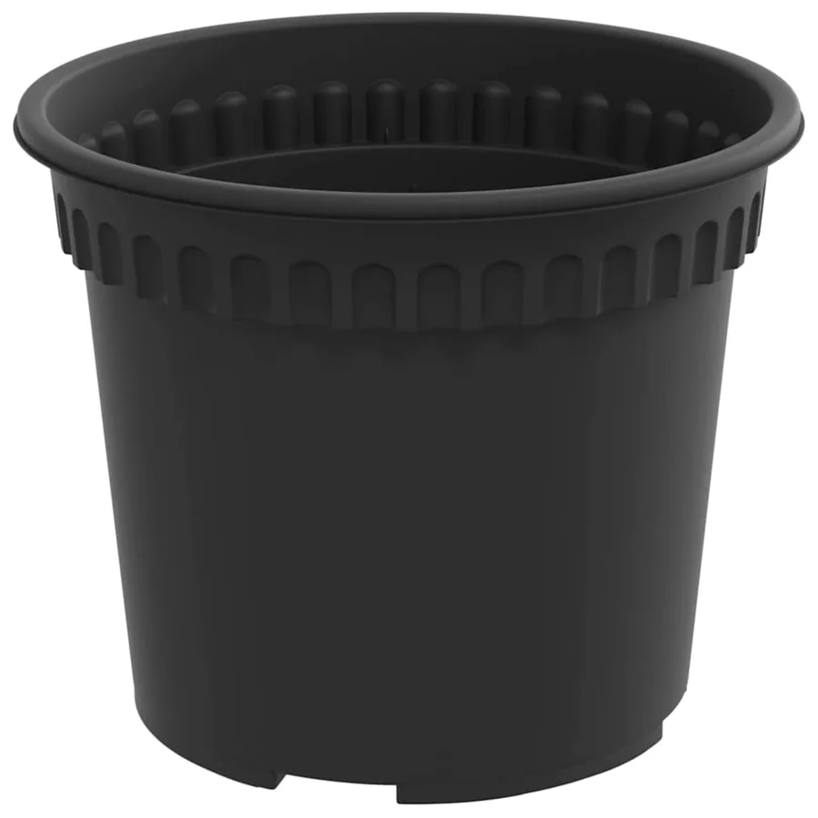 Pots de plantes 24 pcs Noir Ø 12,5 x 10 cm Plastique - 6