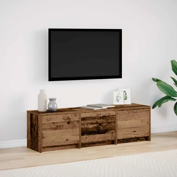Meuble TV 140 x 34 x 40 cm Bois ancien Bois d'ingénierie