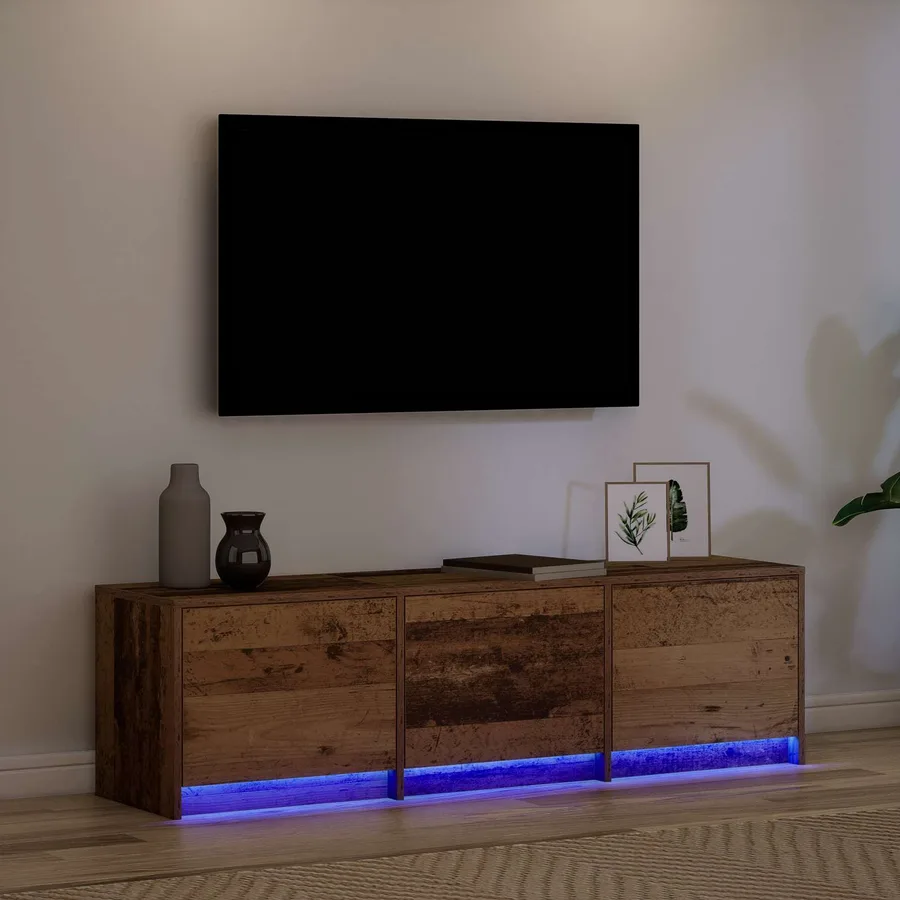 Meuble TV 140 x 34 x 40 cm Bois ancien Bois d'ingénierie - 5