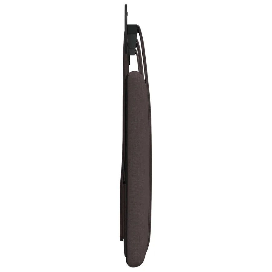 Tête de lit suspendue Marron foncé Tissu - 6