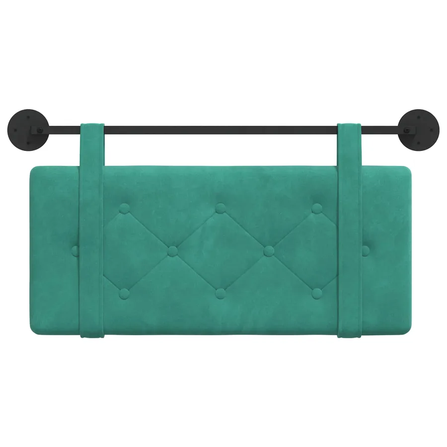 Tête de lit suspendue Turquoise Velours - 5
