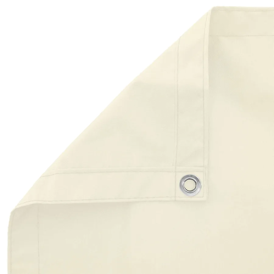 Écran de balcon Crème 100 x 800 cm Tissu Oxford - 4