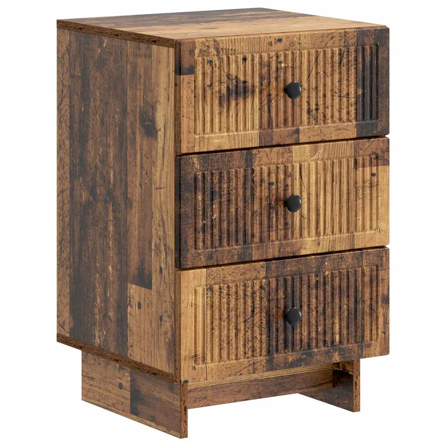 Cabinet de chevet avec tiroir Bois ancien 43 x 41 x 66,5 cm - 2