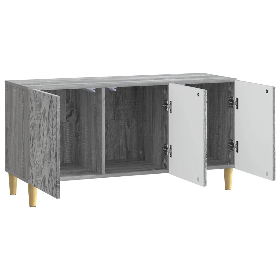 Meuble TV 99 x 34,5 x 50 cm Sonoma gris Bois d'ingénierie - 4