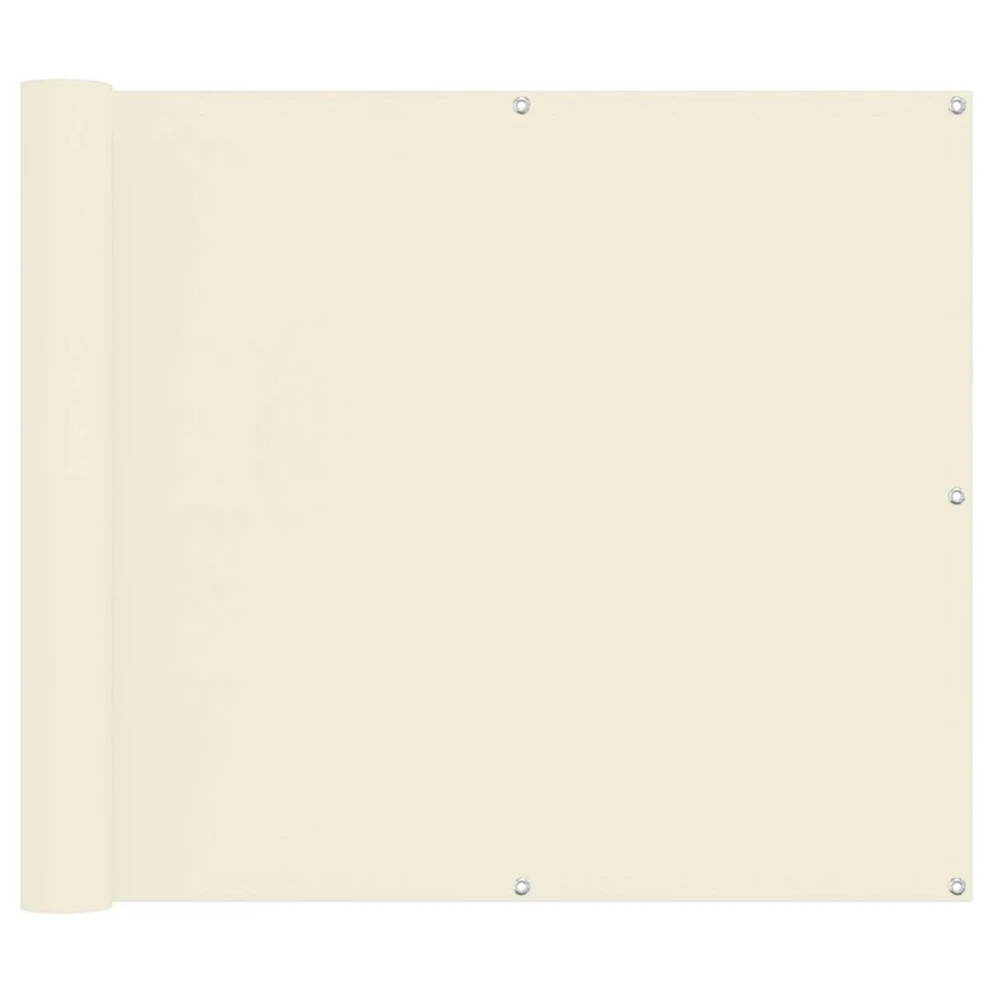 Écran de balcon Crème 100 x 400 cm Tissu Oxford - 2