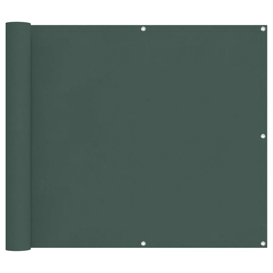 Écran de balcon Vert foncé 100 x 500 cm Tissu Oxford - 2