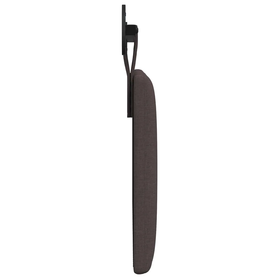 Tête de lit suspendue Marron foncé tissu - 6