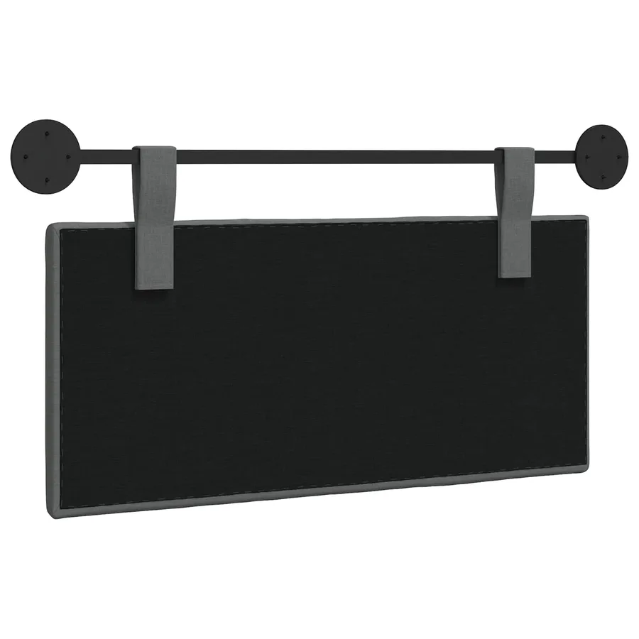 Tête de lit suspendue Gris foncé Tissu - 7